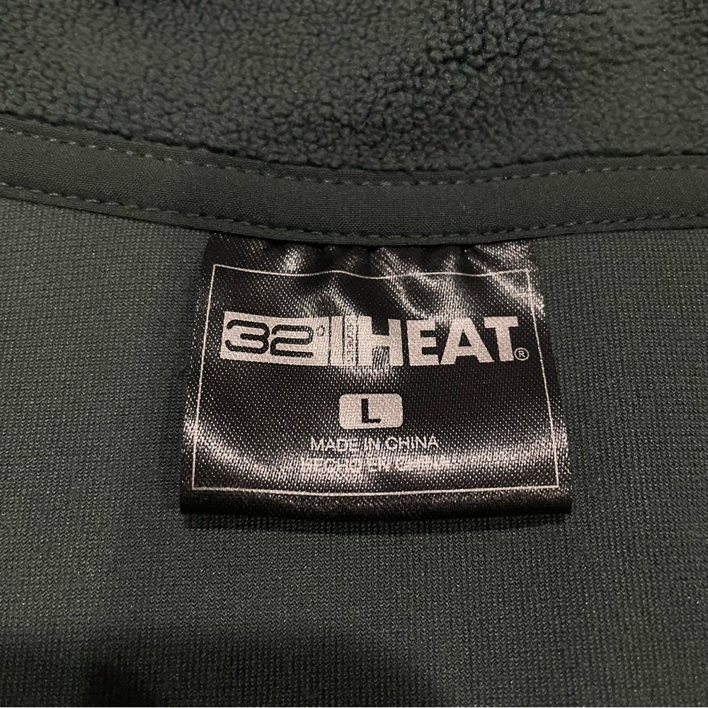 32 Degrees Heat Women’s Quarter Snap Fleece Pullover Basil Green Large NWT - Picture 6 of 12